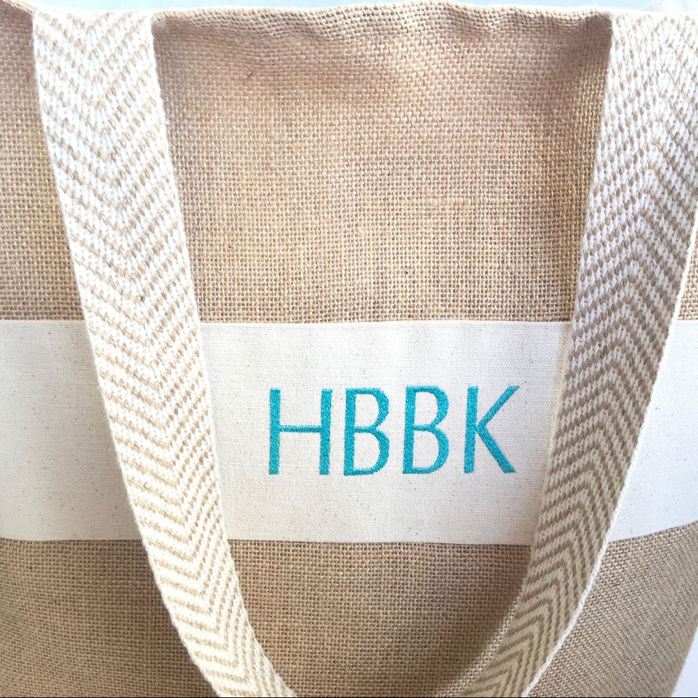 The Nantucket Tote Natural with Teal - Picture 6 of 7